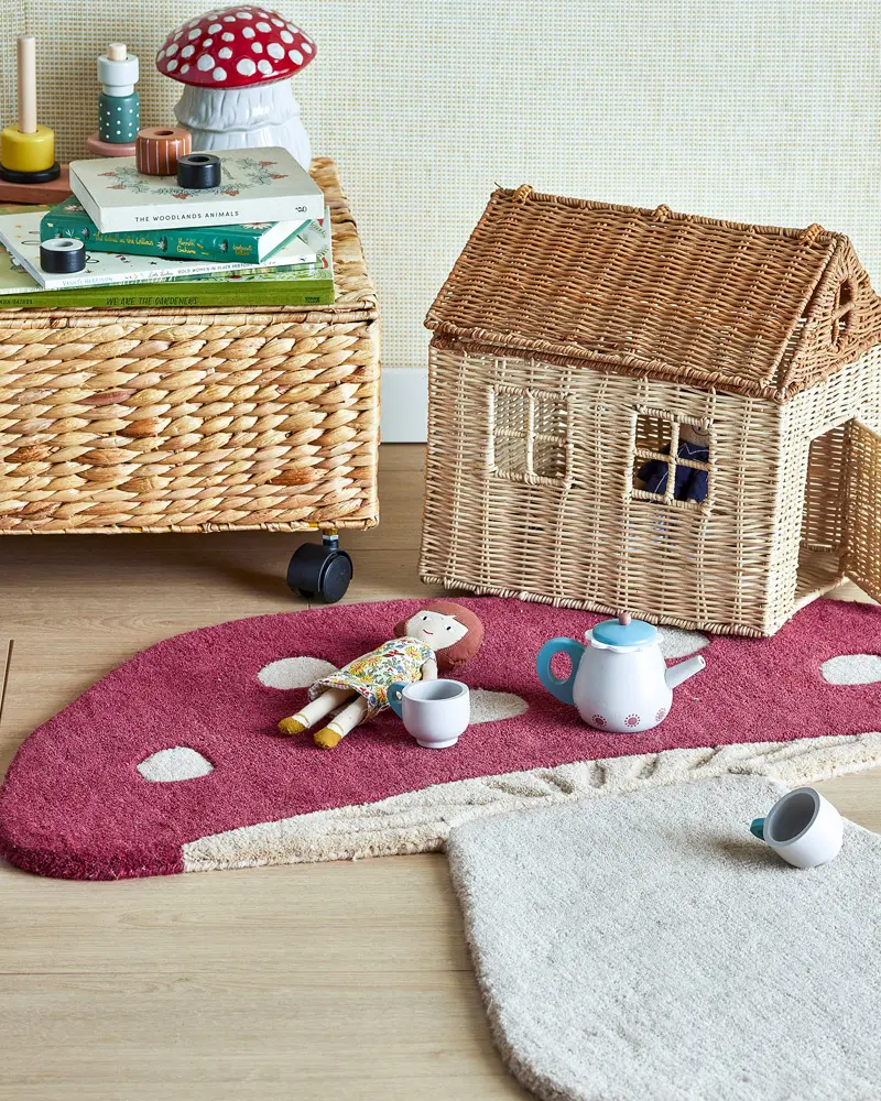 tapis champignon rouge