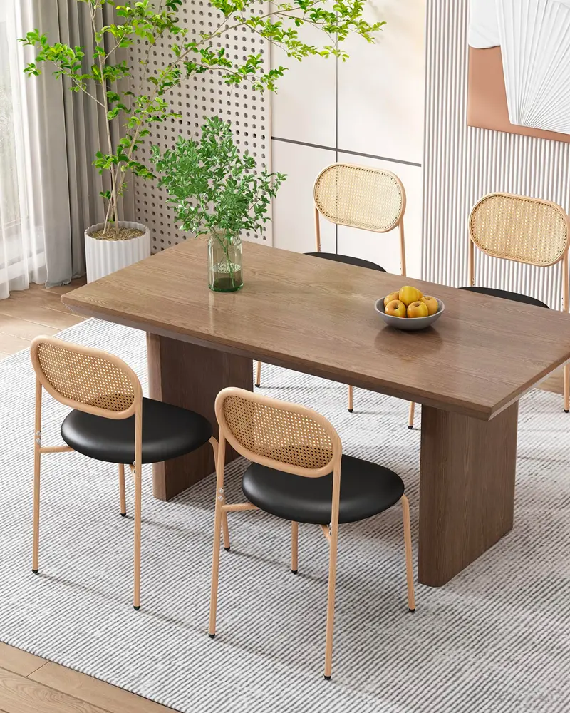 deco cannage salle a manger moderne