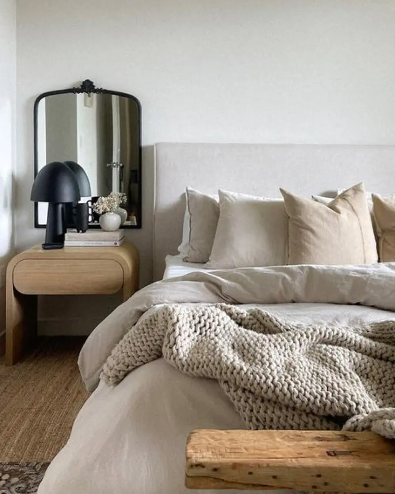 deco chambre cosy cocooning beige