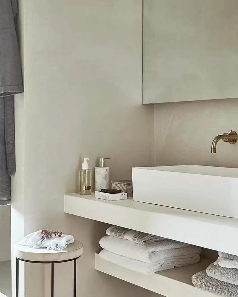 deco salle de bain minimaliste beton