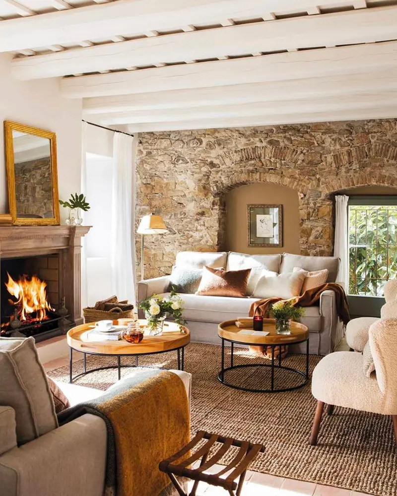 deco salon campagne moderne chic