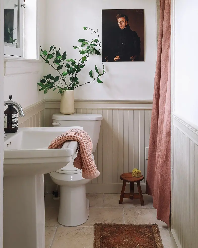 deco petite salle de bain campagne