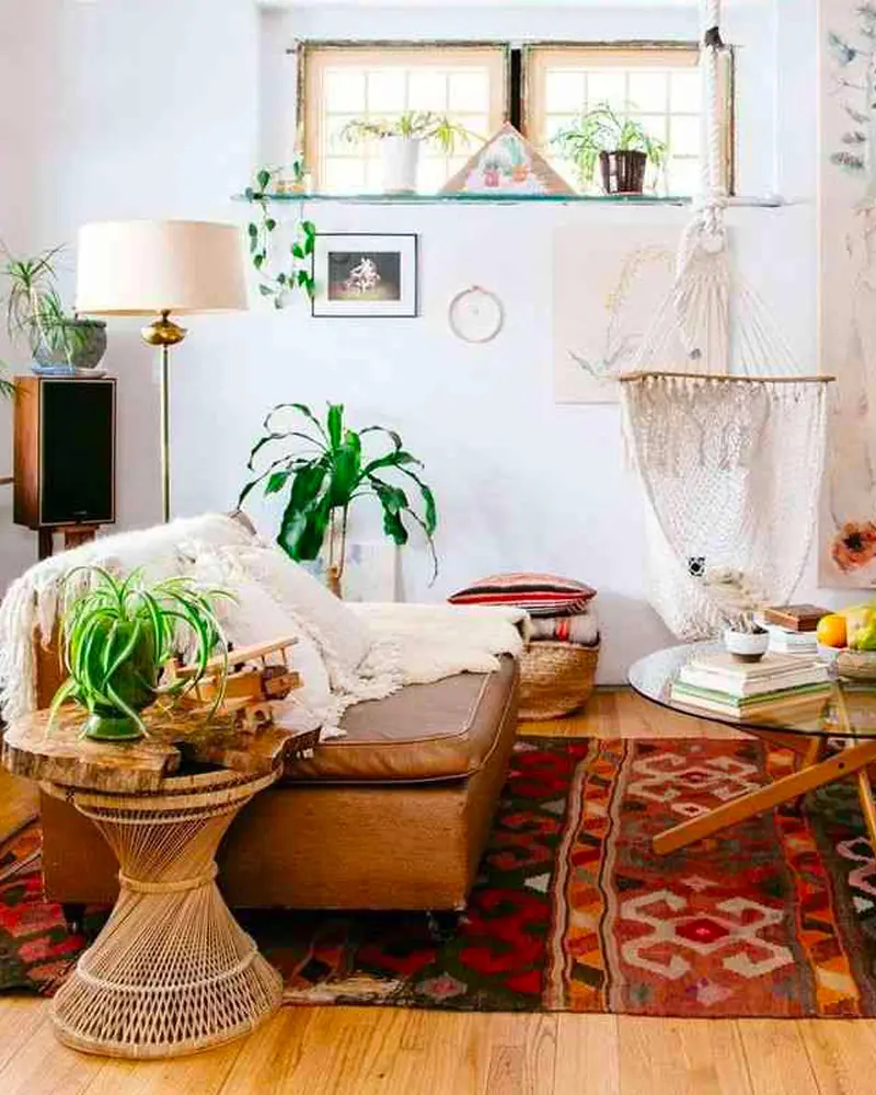 deco salon boheme cuir