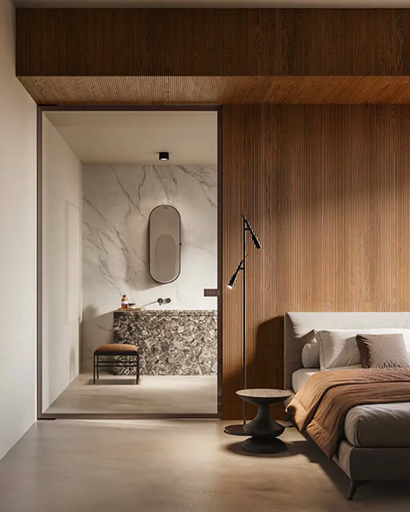 deco zen japandi beige chambre