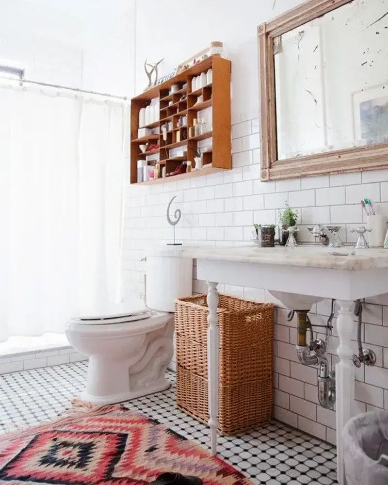 deco salle de bain cosy cocooning boheme
