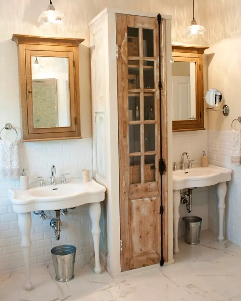 deco salle de bain recup chic