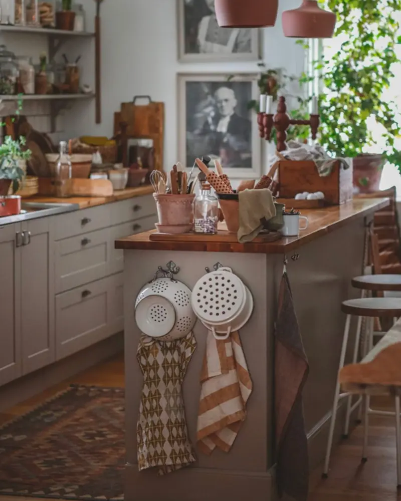 cuisine cosy cocooning gris bois