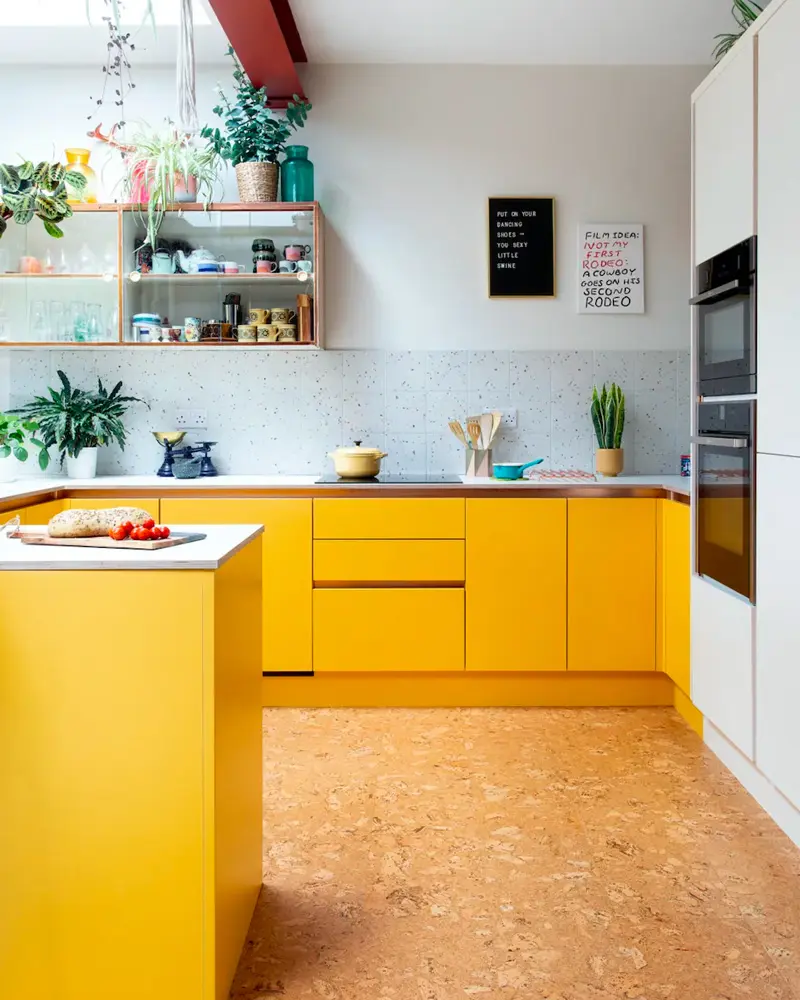 deco cuisine moderne jaune