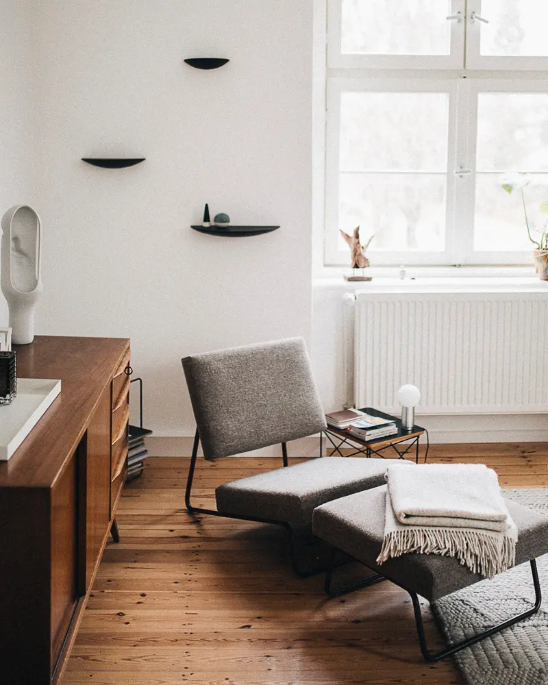 deco salon minimaliste vintage