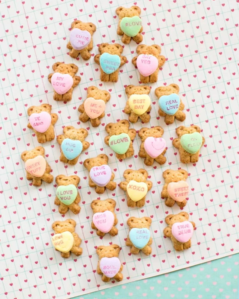 3 biscuits ours cadeau diy saint valentin homme