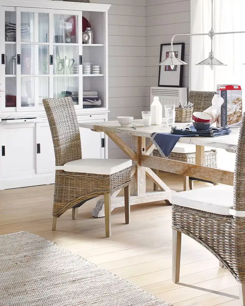 chaise rotin bord de mer