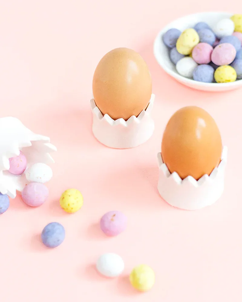 coquetier pate fimo couronne diy