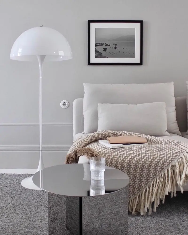 deco appartement minimaliste gris blanc salon