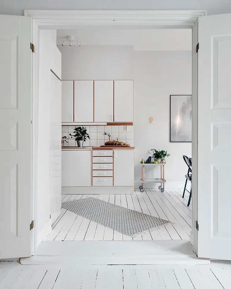 deco appartement moderne gris blanc cuisine