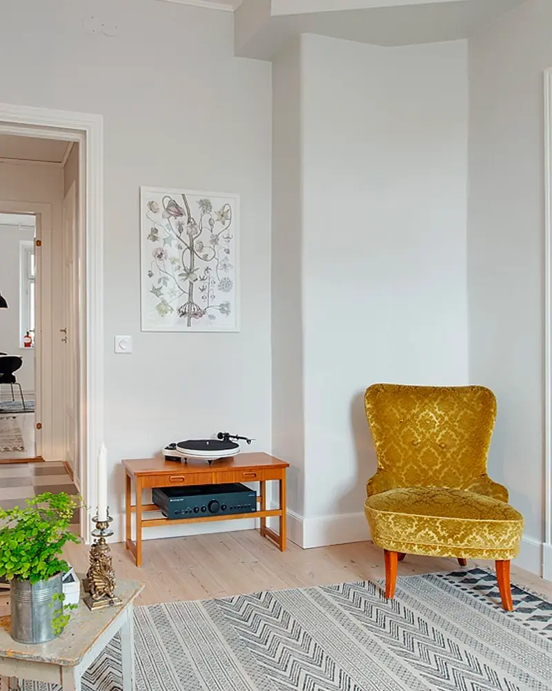 deco appartement vintage vegetal salon