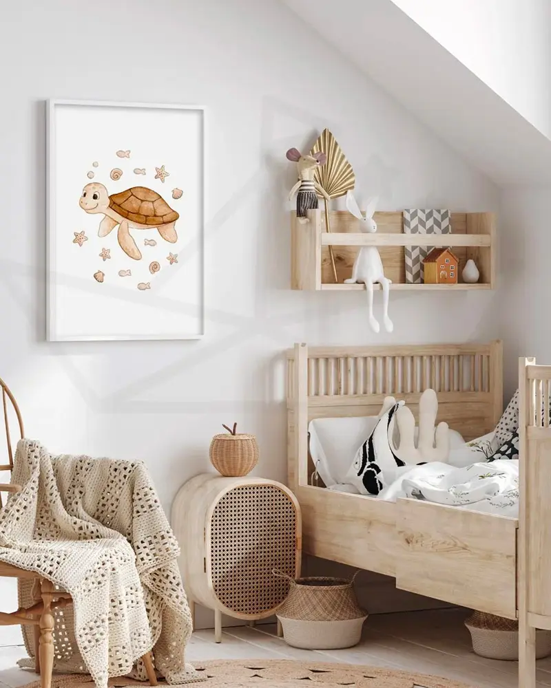 deco chambre bebe bois beige