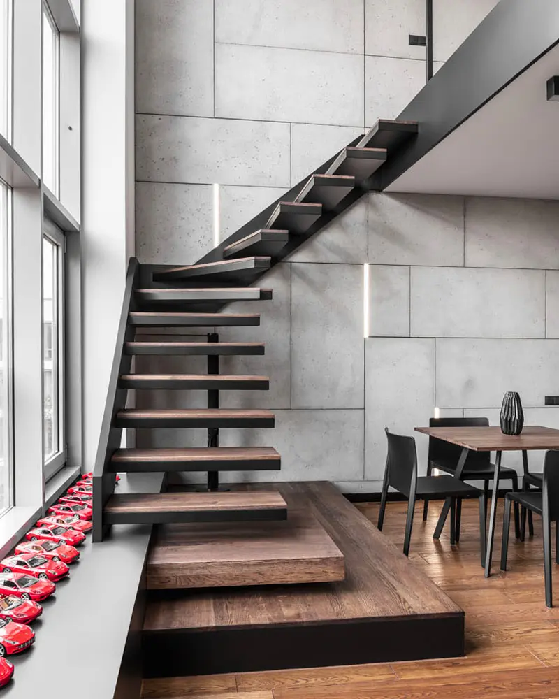 deco loft moderne noir salle a manger