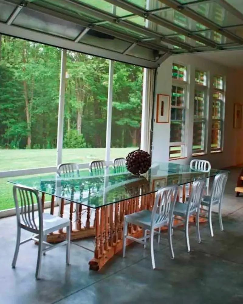 deco maison campagne beton salle a manger