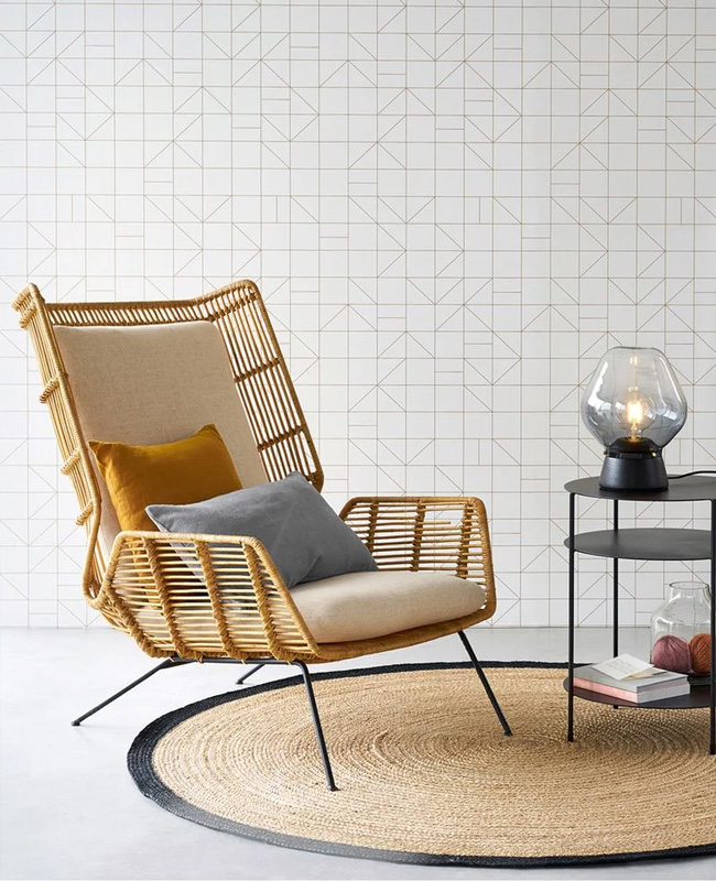 fauteuil rotin moderne