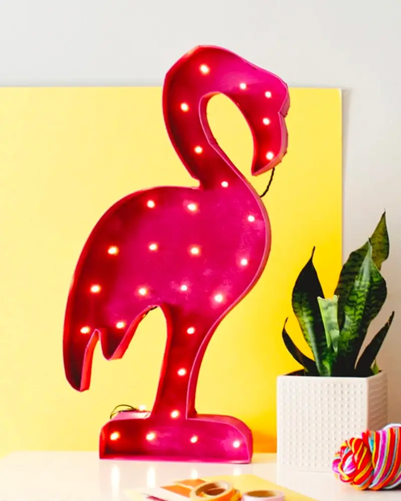 lampe flamand rose diy