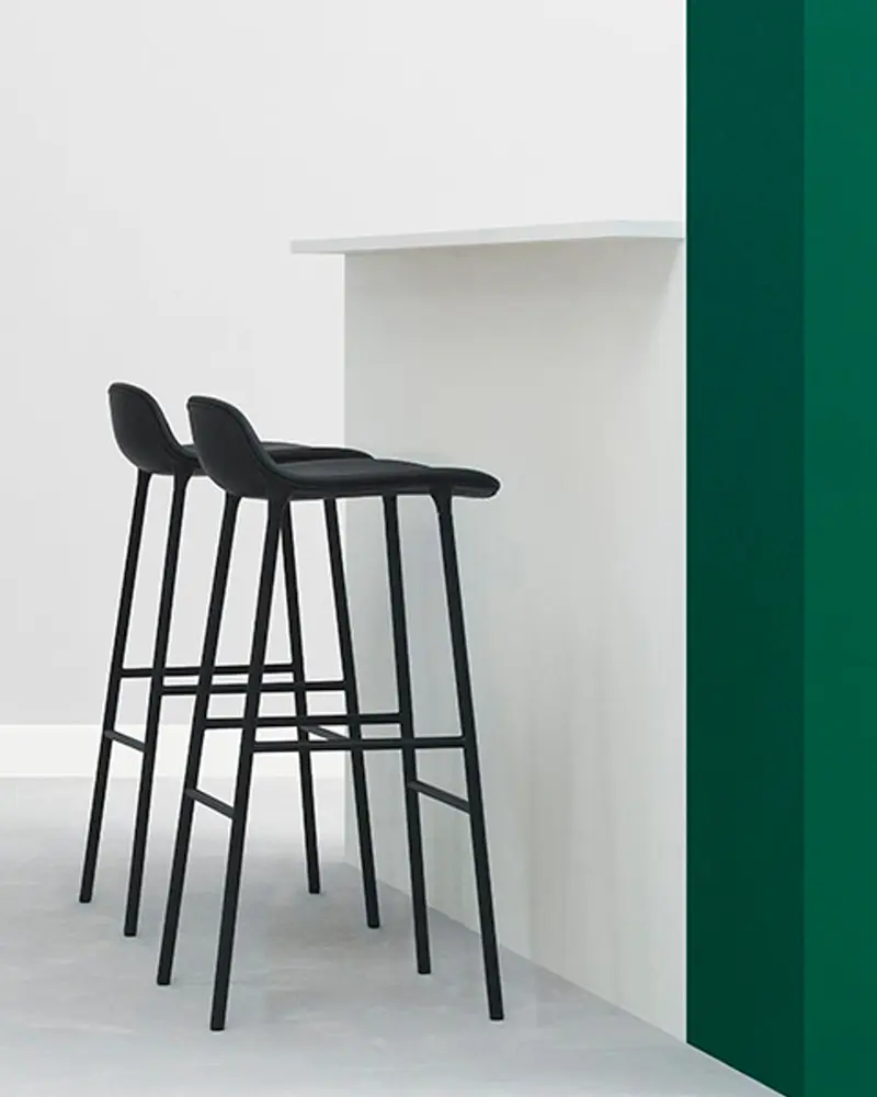 tabouret bar form noir deco cuisine