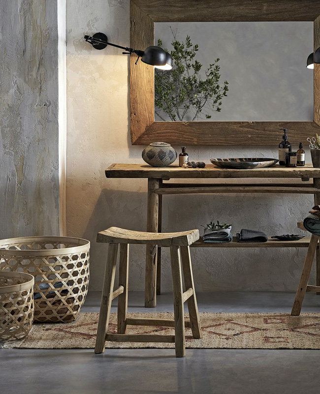 tabouret boheme bois