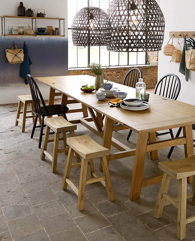tabouret chinois rustique