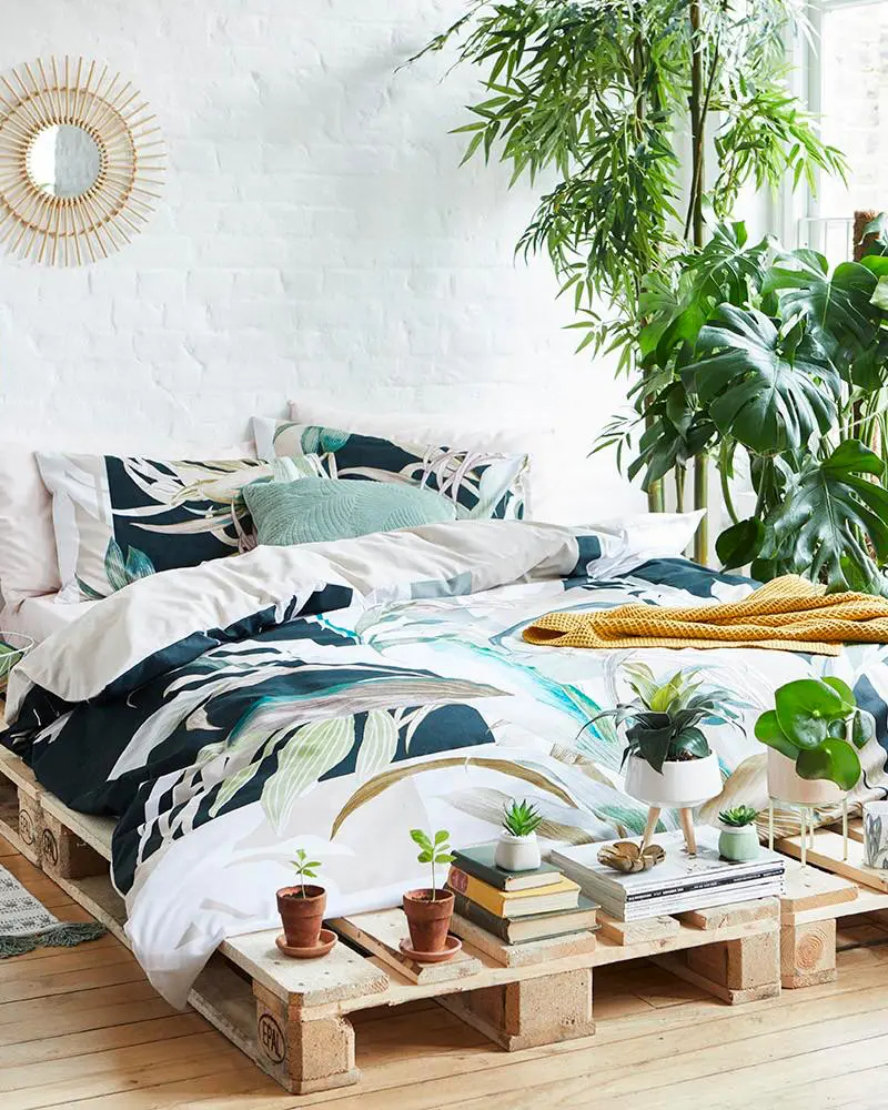 deco chambre boheme plantes