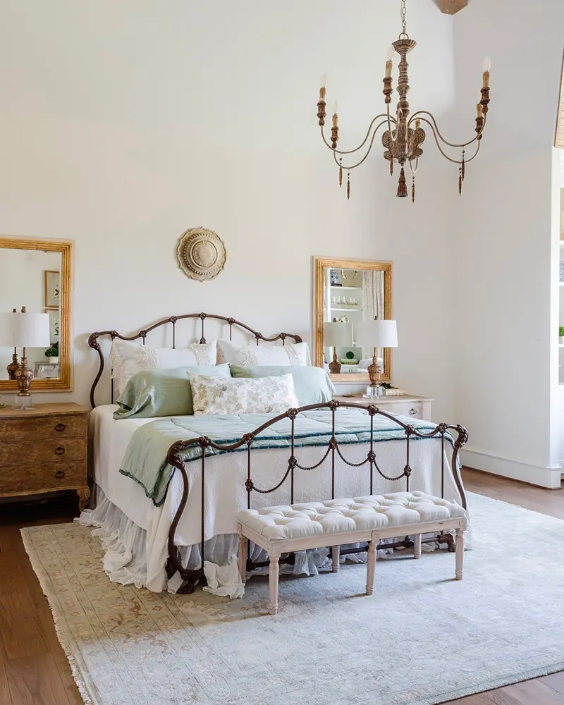 deco chambre campagne chic minimaliste