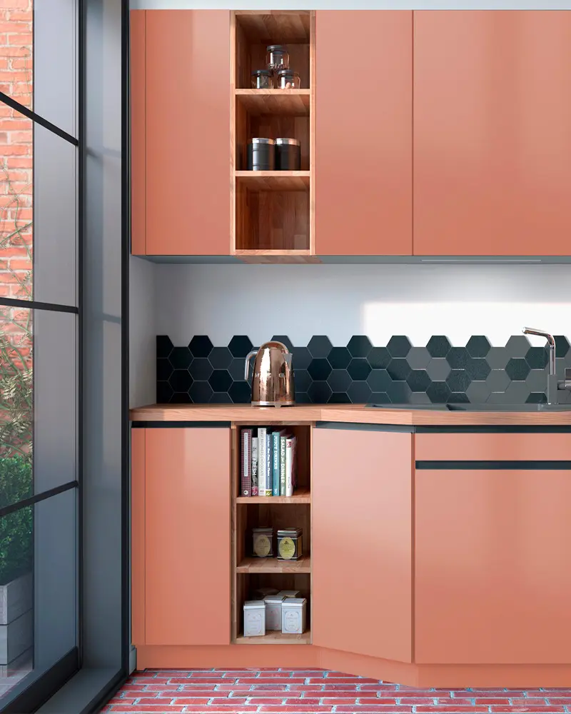 deco cuisine terracotta noir