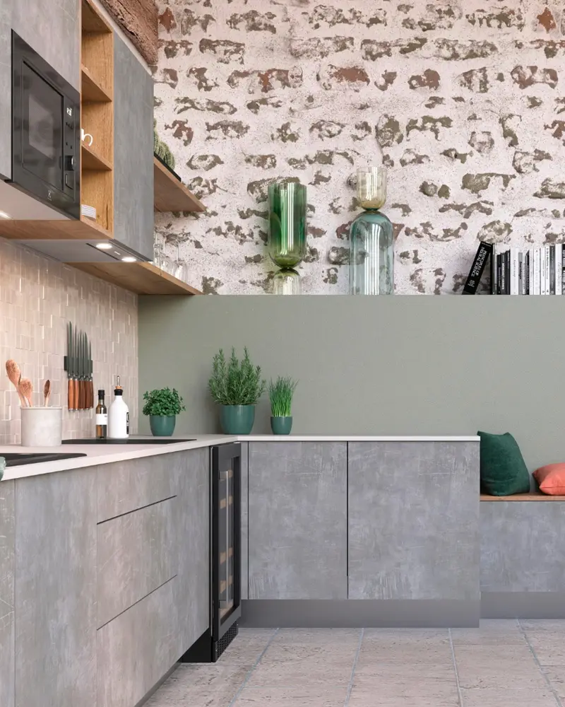 deco cuisine facade beton