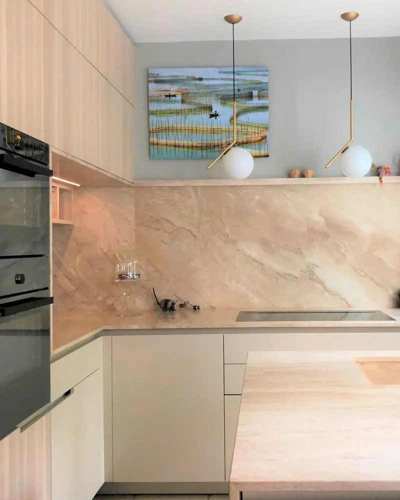 deco cuisine marbre beige