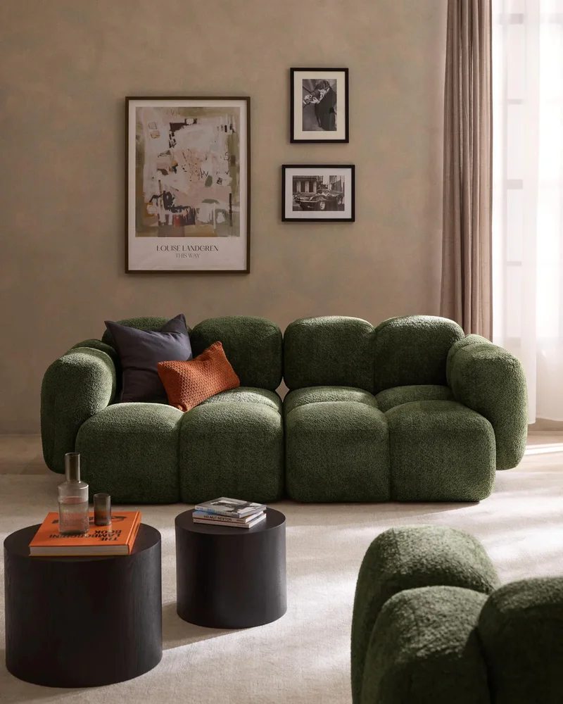 Canapé moderne vert kaki Westwing