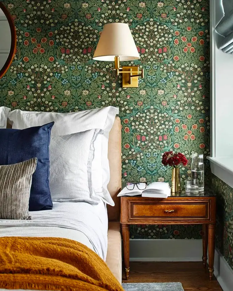deco chambre papier peint vintage