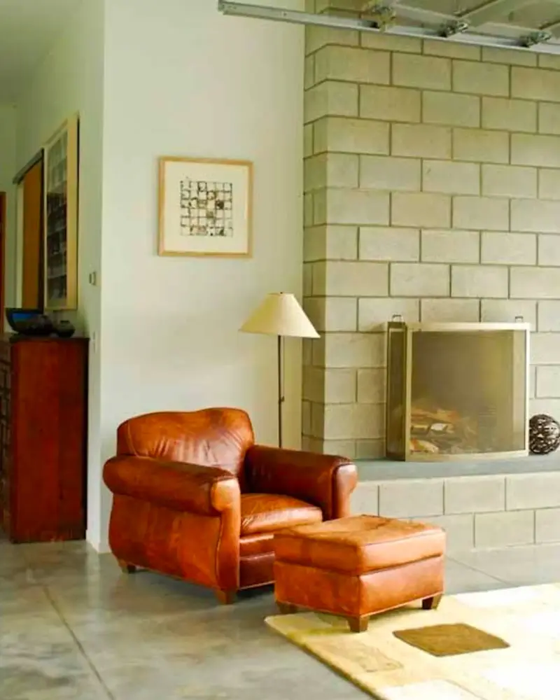 deco maison campagne beton salon
