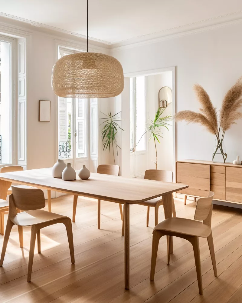 deco salle a manger minimaliste bois