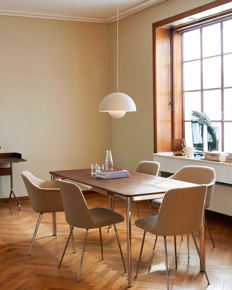 deco salle a manger suspension flowerpot blanche