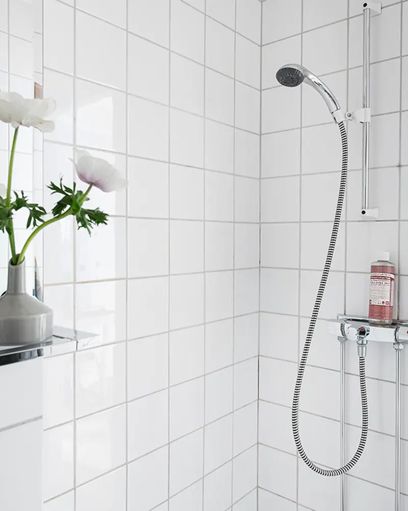 deco studio minimaliste blanc salle de bain