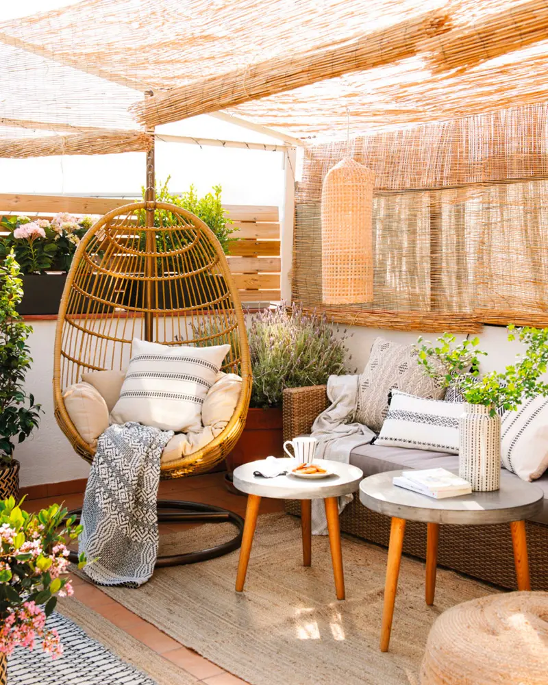 deco terrasse boheme