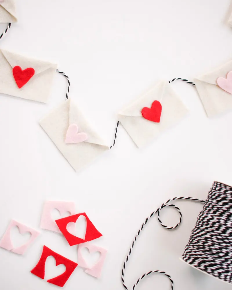guirlande enveloppe diy pinterest saint valentin
