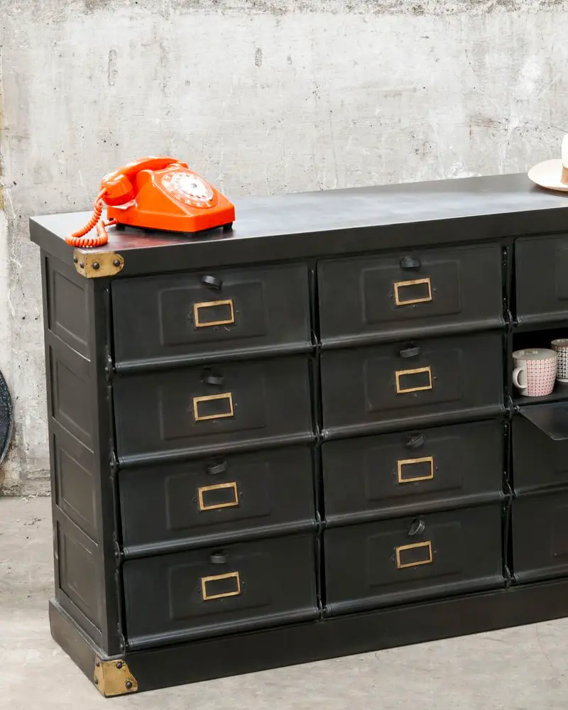 meuble clapet metal