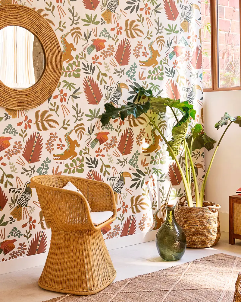 papier peint tropical