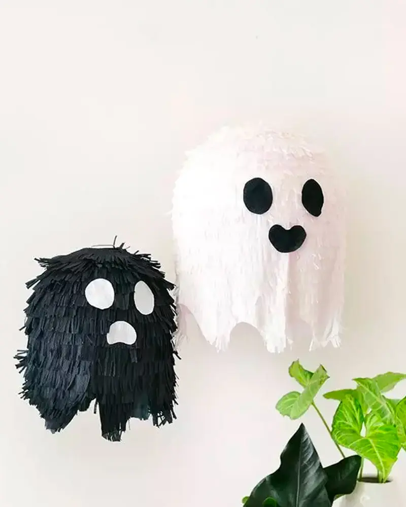 pinata fantome diy deco maison halloween