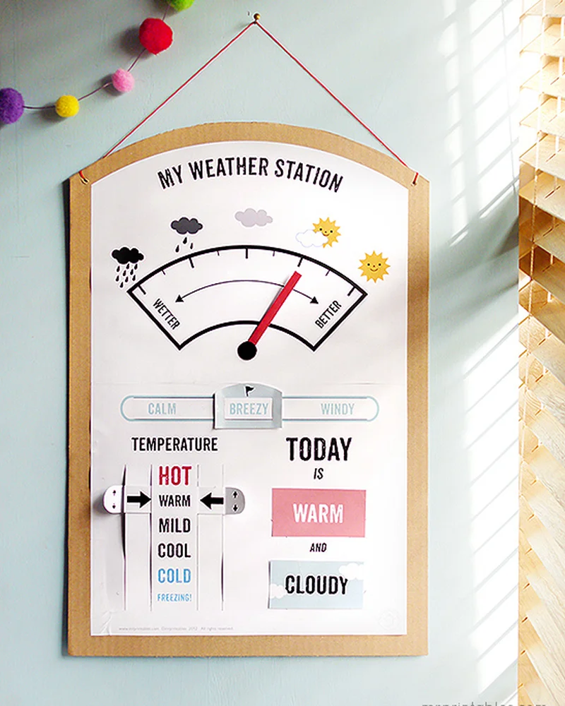 station meteo carton diy