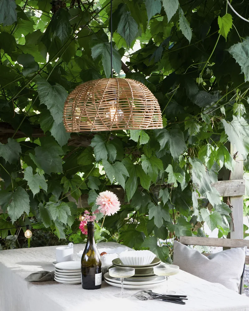 Suspension de jardin en rotin Westwing