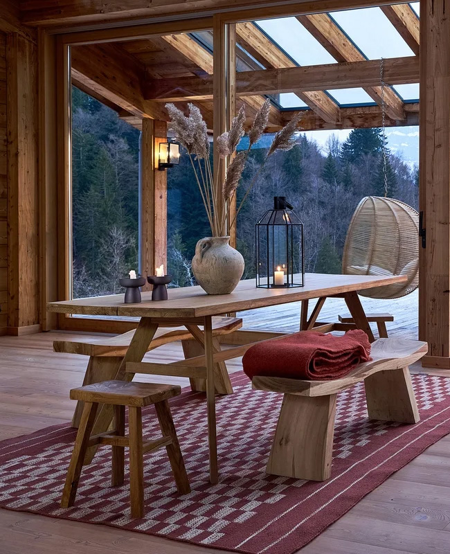 tabouret rustique bois