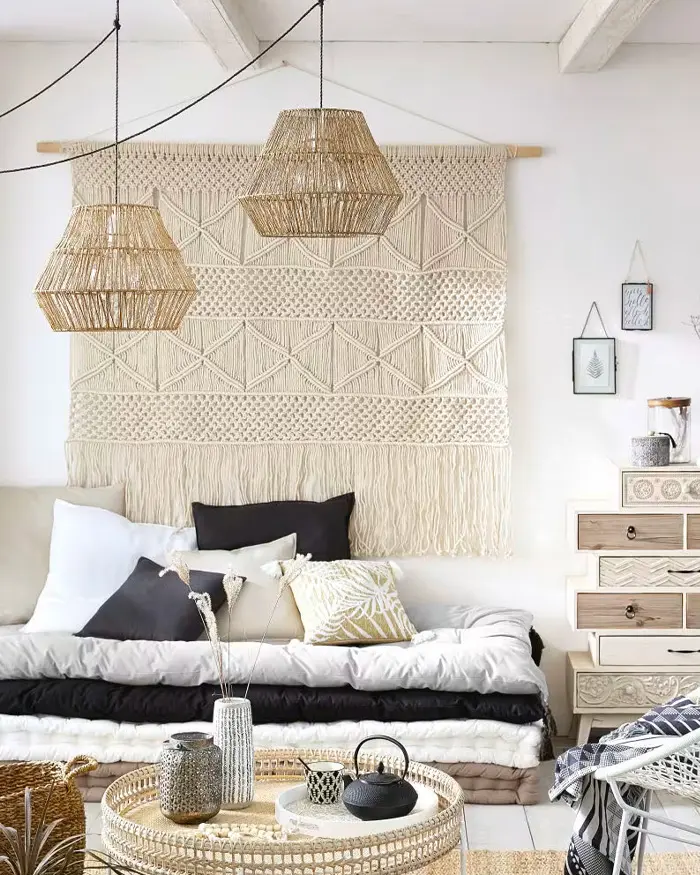 tenture murale macrame