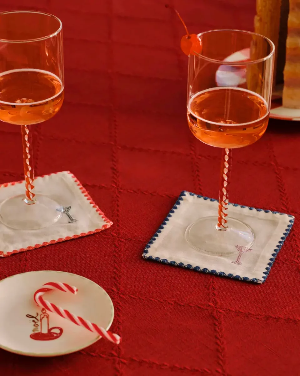 verre a vin noel