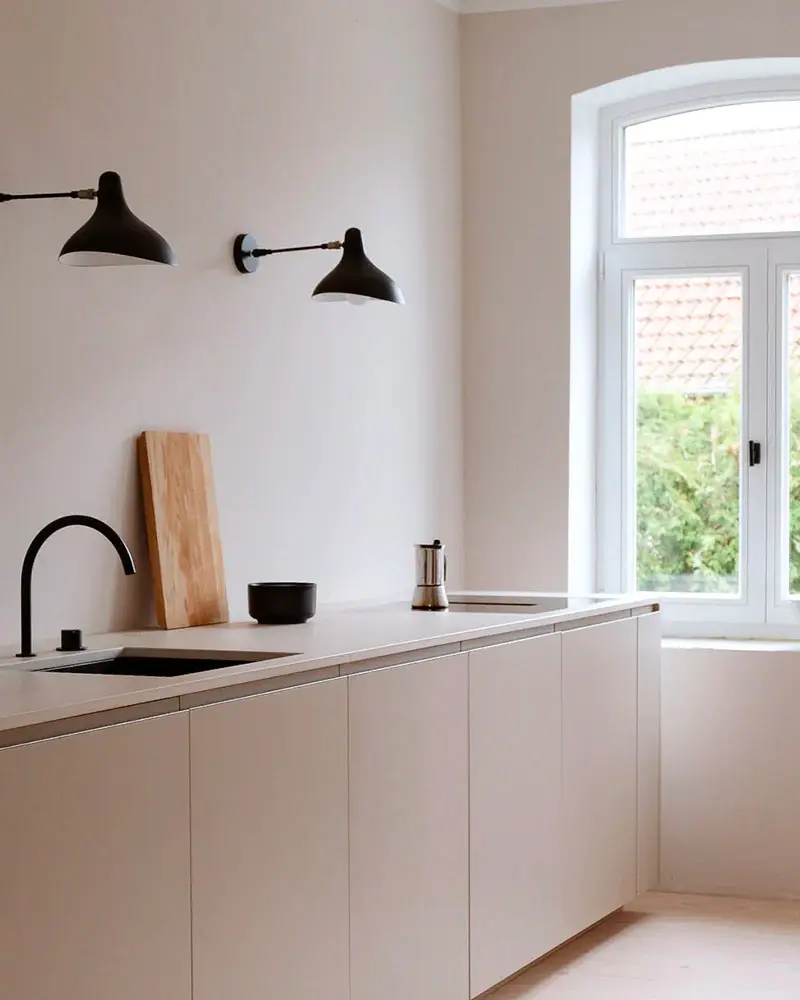 deco cuisine beige minimaliste