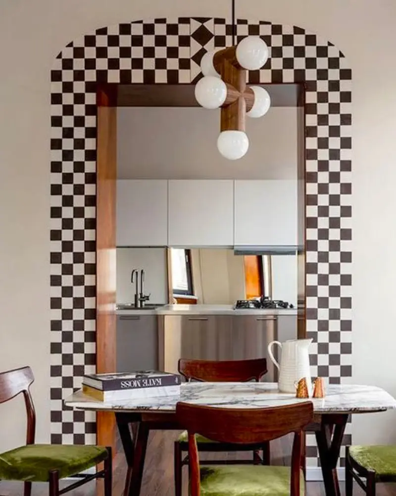 arche damier deco salle a manger